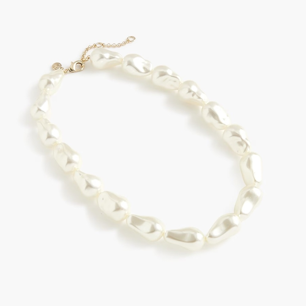 NWT J.Crew Baroque Large Pearl Statement Necklace - Picture 4 of 4